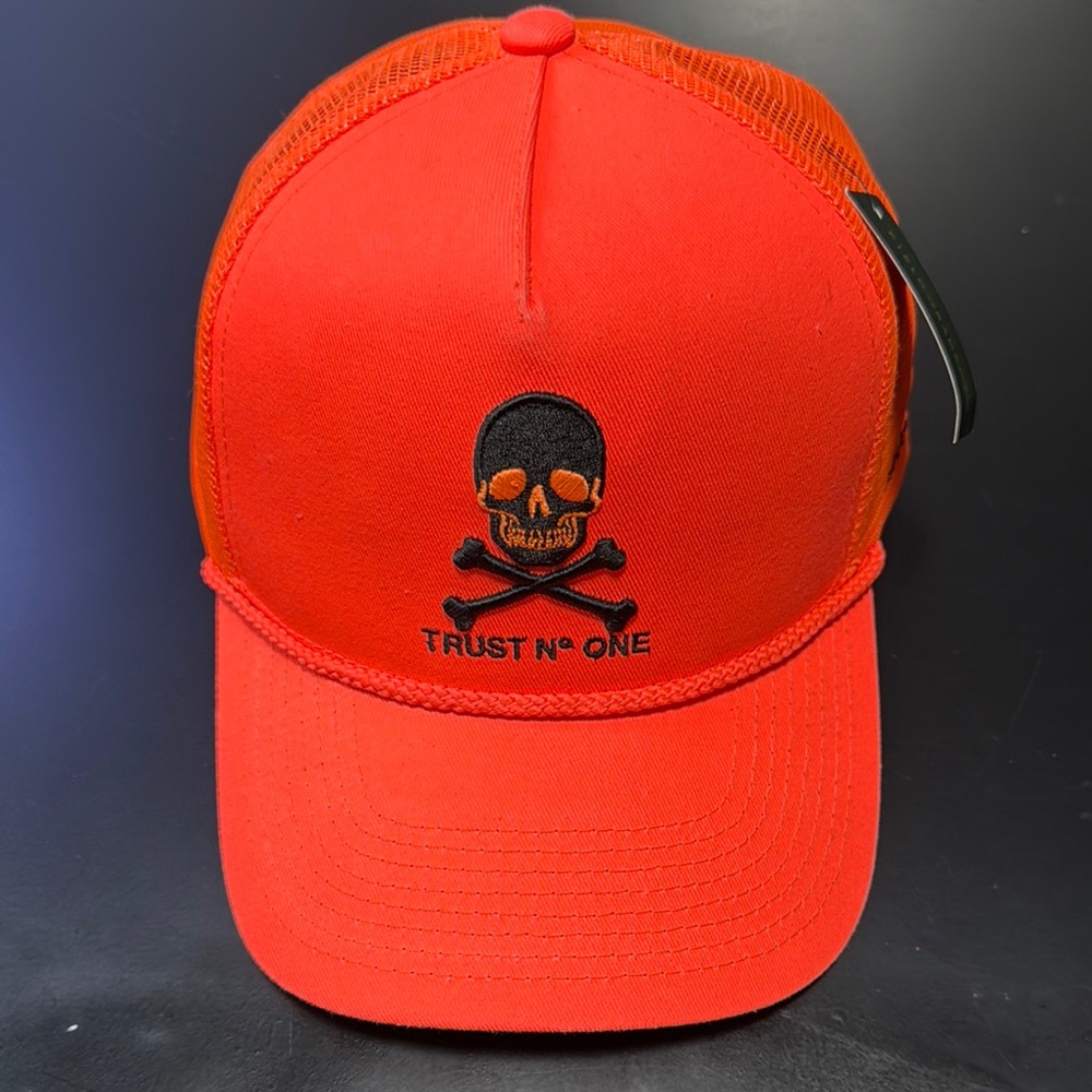 Field Grade - Trust No One Blaze Orange Twill Front Truckle